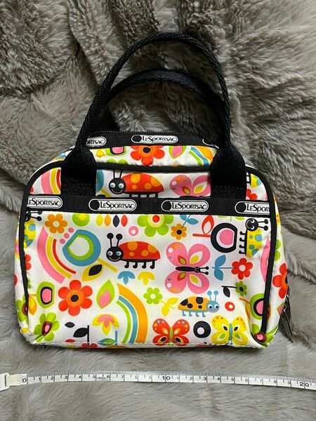 LeSportsac レスポートサック ミニボストン　カラフル　花柄　ハンドバッグ