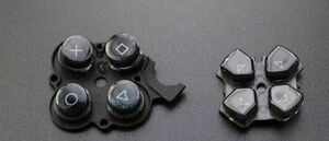 [ free shipping ] PSP3000 button set 10 character key 0^*× black Black black color interchangeable goods 