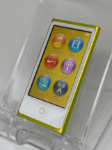 【新品バッテリー交換済み nanoシリーズ最終モデル】 Apple iPod nano 第7世代 16GB イエロー 中古品 【完動品 生産終了品 1円スタート】_画像1
