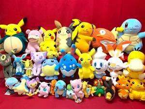  Pocket Monster pokemon soft toy set sale Pikachu ya Don myuue-fi Blacky zenigamehiba knee Mali ruliM-0531-5