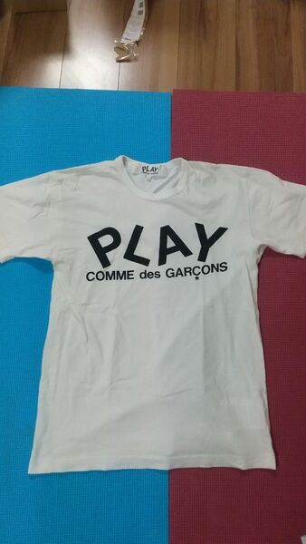 PLAY COMME des GARCONS プレイ　ギャルソン Tシャツ 白 L 