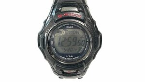 1円●動作OK●カシオ●G-SHOCK MTG-9001DJ タフソーラー メタル ブラック×レッド メンズ腕時計 黒 クロノグラフ MT-G