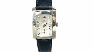 1 jpy * Baume&Mercier * square type lady's wristwatch * Hampton smoseko quarts 3161991 white face silver SS