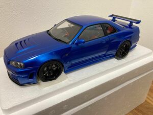 オートアート AUTOart NISMO Z-tune R34 GT-R 1/18 ベイサイドプルー　スカイラインGT-R