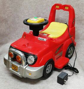 [ junk ] toy for riding electric car MITSUBISHI PAJERO MINI red size W620 D370 H400mm 34-111