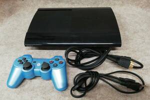 ◎PS3 プレステ3 PlayStation3 本体 CECH-4300C 500GB 電源ケーブル HDMIケーブル コントローラ付　ブラック 34-10