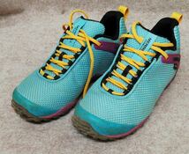 ◎ MERRELL メレル レディース シューズ FFMMES 24cm USA 7 J034130 Vibram ゴアテックス 34-85_画像1