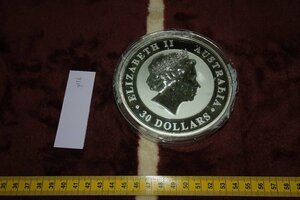 rarebookkyoto ｇ176　SILVER・オーストラリア製・銀貨・女王・カワセミ・３０ドル・本物保障・1枚・純銀1000g・2012年 資産になる・中古・