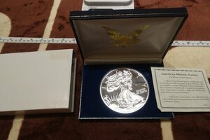 Art hand Auction rarebookkyoto g135 美国制造大银币, 纯银188克, 2000, 限量版, 用过的, 抗通胀, 照片就是历史, 艺术品, 绘画, 肖像