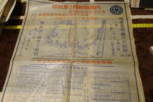 rarebookkyoto I282　戦前李朝朝鮮　内地朝鮮間の最短路　ポスター　大型　1930年　南朝鮮鉄道株式会社　写真が歴史である