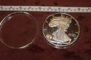 Art hand Auction rarebookkyoto g118 美国制造大型硬币自由女神 0.5LB 纯银 186g 约 2000 年二手照片是历史, 艺术品, 绘画, 肖像