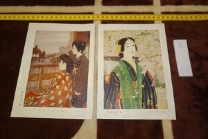 Art hand Auction rarebookkyoto I412 戦前 阪田耕雪･かどの 崎英朋･春のあげぼの 美人二枚 1920年 写真が歴史である, 絵画, 日本画, 花鳥, 鳥獣