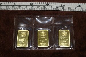 rarebookkyoto g155* Japan virtue power made * original gold 30g* gold .. stick * regular shop buy * genuine article guarantee * property become three pieces set * unused *2023 year count paper . not 