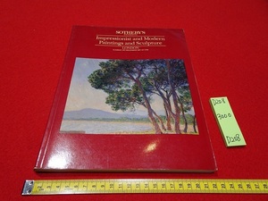 rarebookkyoto D208 Sotheby’ｓ Impressionist and Modern Paintings and Sculpture LONDON 1987