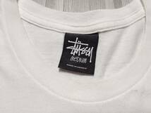 ★USED STUSSY 【Tシャツ】 メンズ サイズM ホワイト ステューシー WORLD TRIBE_画像3