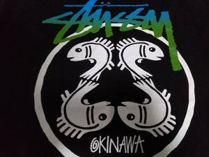 ★USED 希少！沖縄限定 STUSSY 【Tシャツ】 メンズ サイズM ブラック 黒 ステューシー