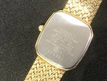 SEIKO セイコー Exceline エクセリーヌ 7321-6600 クォーツ 白文字盤 ゴールドカラー レディース 腕時計 動作確認済 現状品 AE040000_画像2