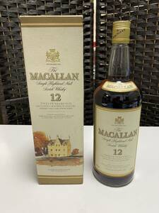 1円～ マッカラン 旧ラベル THE MACALLAN 12年 43％ 1.13L ウイスキー スコッチSCOTCH 希少 レア 旧ボトル スコッチウイスキー 