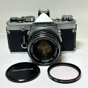 ■現状品 OLYMPUS オリンパス OM-1 レンズ OM-SYSTEM F.ZUIKO AUTO-S 1：1.8 f=50mm 一眼レフカメラ フィルムカメラ