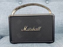 美品 Marshall KILBURN II Bluetooth lack＆Brass 電源コード付 マーシャル ワイヤレス ポータブル スピーカー キルバーン 2 BGM BBQ_画像2