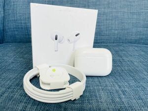 Apple アップル AirPods Pro エアーポッズ プロ A2190 A2083 A2084 MWP22J/A ワイヤレスイヤホン 箱付き 純正 未使用 ケーブル