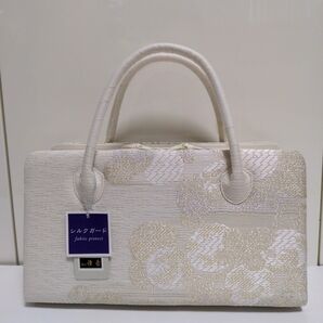 和装バック 利休バック 西陣 正絹 夏物 絽 紗 ろ ガード加工済 着物 衿秀 利休バッグ タグ付き お茶席 訪問着 正絹