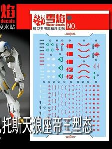 HG 1/144 ガンダムバルバトスルプスレクス 用蛍光水転写式デカール　並行輸入品