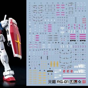 RG 1/144 RX-78-2ガンダム用蛍光水転写式デカール　並行輸入品