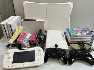 （5-240）任天堂　Wii WiiU ゲーム機本体　ソフト　コントローラ　Nintendo ジャンク品　バランスwiiボード