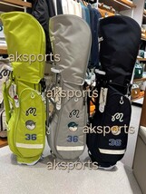 新入荷★マルボンゴルフ　malbon golf キャディバッグ　スタンドバッグ※写真転載禁止※ダブルカバーキャディバッグ　シルバーグレー_画像10