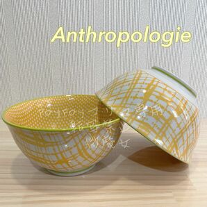 【未使用品】イエロー/アンソロポロジー/Anthropologie/ビックボウル