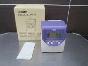 SEIKO Seiko time recorder QR-340 used C card 15 sheets attaching 