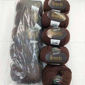 100円〜 ダイアナコレクション 毛糸 手芸材料 編み物◆Brando 茶色・10玉