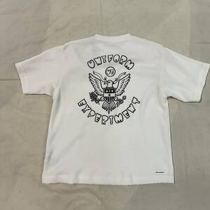 24SS 新品 uniform experiment ユニフォームエクスペリメント UE NAVY WAFFLE TEE Tシャツ fragment design フラグメントデザイン WHITE 3