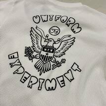 24SS 新品 uniform experiment ユニフォームエクスペリメント UE NAVY WAFFLE TEE Tシャツ fragment design フラグメントデザイン WHITE 4_画像1