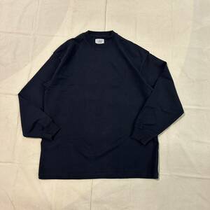 24SS 新品 Unlikely Dry Goodsアンライクリー Heavy DuTee L/S ヘビィウェイトカットソー L NAVY