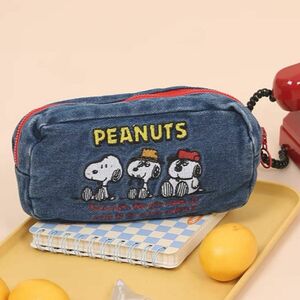 ポーチ ペンケース ペンポーチ 筆ポーチ デニム SNOOPY スヌーピー