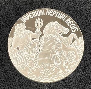 銀貨　古銭　　ポセイドン　馬　神話　ギリシャ　イギリス　コイン　硬貨　　ケース付き