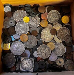 古銭　大量　外国 コイン　日本　銀貨　まとめて　約1550g