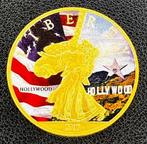 アメリカ 自由の女神 2017年 絵銭　大型　硬貨　金貨　鷹　記念コイン　リバティ　イーグレ