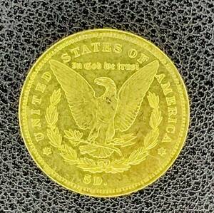 金貨　古銭　1896年　アメリカ古銭　1ドル金貨　/5