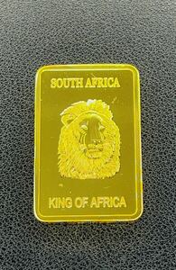 外国古銭　南アフリカ　クルーガーランド　ライオン　大型金貨　ゴールドバー　カプセル付き 