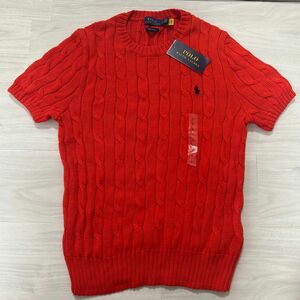 サマーニット　半袖ニット　ラルフローレン　ポロラルフローレン　新品未使用タグ付き　polo Ralph Lauren