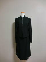 美品　MICHIKO LONDON　ミチコロンドン　フォーマル　スタンドカラー　スカート　セットアップ　ブラック　１３　大きいサイズ_画像1