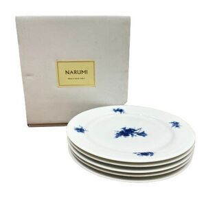 ●【NARUMI/ナルミ】Fine China/ファインチャイナ ブルーフラワー 40955-32482 プレート 19cm 5枚セット 未使用品 箱付き★23056