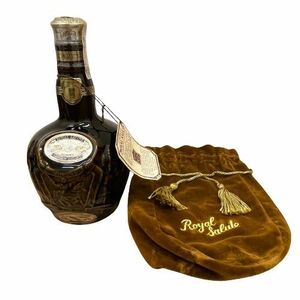 ★【ROYAL SALUTE/ロイヤルサルート】21年 茶色陶器 ブランデー 43% 700ml 総重量1343.5g 袋付き 未開栓 洋酒 お酒 古酒★15497