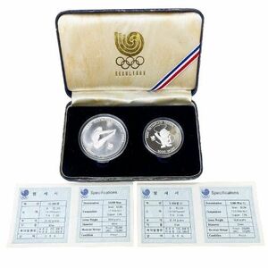 * душа Olympic 1988 год 10000WON 5000WON 2 шт. комплект памятная монета устойчивый серебряная монета Корея монета старая монета монета коллекция *15759