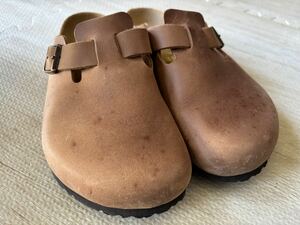 ★ BIRKENSTOCK ビルケンシュトック ボストン レザー 本革 茶 サンダル ★