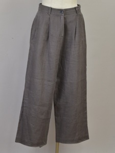 トゥデイフル TODAYFUL リネン テーパードパンツ Linen Trousers 38サイズ グレー レディース j_p F-L7898