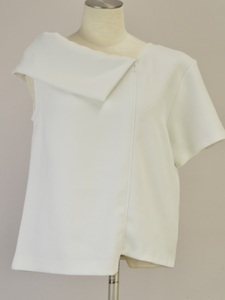 ke chair Lee and ko-k3&co. cut and sewn deformation XS size white lady's j_p F-M13205